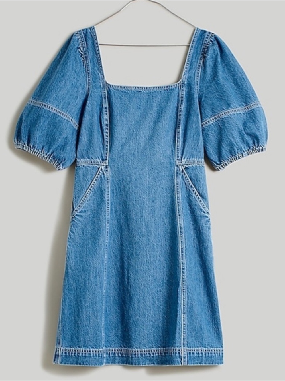 Madewell Denim Maisie Mini Dress in Fennwood Wash